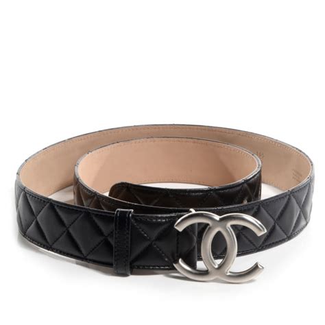 chanel black belt for women.